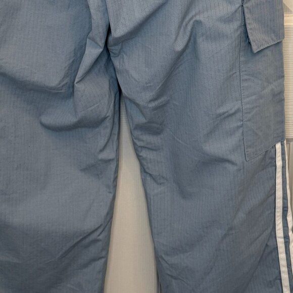 adidas Parley Ocean Green Earth Light Gray Blue Athletic Track Pants Size Medium - Picture 8 of 9